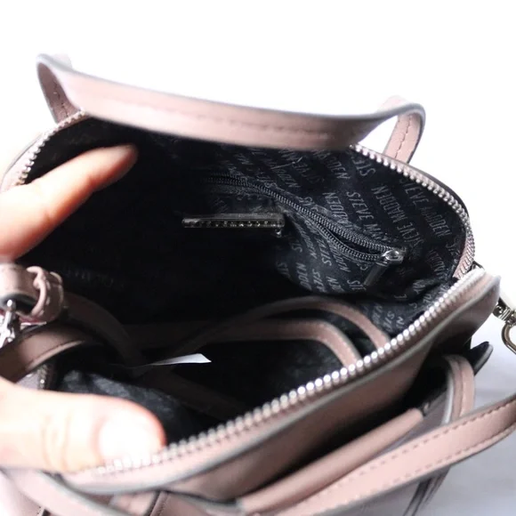 Steve Madden Steve Bcosta Handbag Crossbody Purse Floral Scarf Nude Neutral - Picture 7 of 8